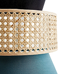 Бра с плетеным декором из ротанга Bonnie Wicker Blue Wall Lamp варинант исполнения - 3 | Loft Concept в Барнауле