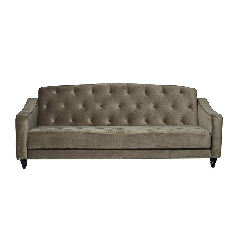 Диван Abbyson Emily Tufted Sofa Olive Оливковый в Барнауле | Loft Concept 