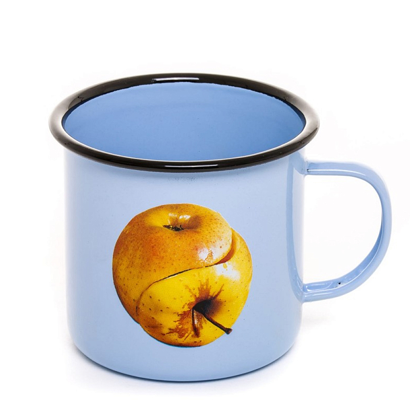 Кружка Seletti Apple Голубой Желтый Кружка Seletti Apple Голубой Желтый в Барнауле | Loft Concept