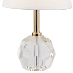 Настольная лампа с хрустальным основанием Manlio Round Crystal Lampshade Table Lamp варинант исполнения - 2 | Loft Concept в Барнауле