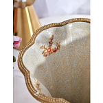 Ваза голубого цвета из фарфора с цветочным рисунком и бронзовой стрекозой Blue Garden варинант исполнения - 6 | Loft Concept в Барнауле