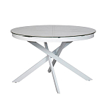 Стол обеденный раскладной круглый White Ceramic Table варинант исполнения - 2 | Loft Concept в Барнауле