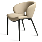 Стул обеденный кремовый из экокожи Futuristic Chair варинант исполнения - 1 | Loft Concept в Барнауле