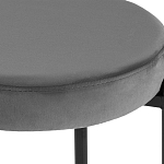 Табурет с мягким круглым сиденьем RIO Grey варинант исполнения - 3 | Loft Concept в Барнауле