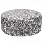 Пуф круглый с принтом Beige Jacquard варинант исполнения - 1 | Loft Concept в Барнауле