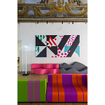 Дизайнерское кресло зеленое Poltronova Sofo Verosa Green Pink Armchair варинант исполнения - 17 | Loft Concept в Барнауле