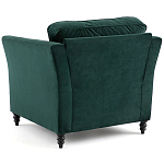 Кресло с обивкой из хлопкового велюра Porter Green Armchair варинант исполнения - 3 | Loft Concept в Барнауле