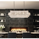 Люстра овальной формы хрустальная в неоклассическом стиле Majesty варинант исполнения - 8 | Loft Concept в Барнауле