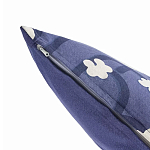 Подушка декоративная синяя с цветочным принтом Blossom Essence Emily варинант исполнения - 2 | Loft Concept в Барнауле