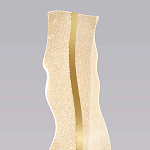 Торшер с изогнутым каркасом Golden Wave варинант исполнения - 3 | Loft Concept в Барнауле