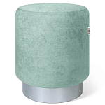 Пуф мятный велюр на металлическом основании Golden Belt варинант исполнения - 1 | Loft Concept в Барнауле