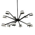 Люстра черного цвета на штанге Noir Supernova варинант исполнения - 1 | Loft Concept в Барнауле