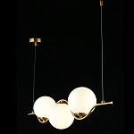 Люстра подвесная светодиодная Jagna 2 Gold and White варинант исполнения - 3 | Loft Concept в Барнауле