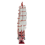 Декоративная модель деревянного красного парусника в подарочной упаковке With The low варинант исполнения - 2 | Loft Concept в Барнауле