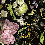 Круглый журнальный столик со столешницей из эпоксидной смолы Epoxy Resin Flowers Coffee Table варинант исполнения - 9 | Loft Concept в Барнауле