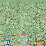 Обои ручная роспись Belvoir Pistachio варинант исполнения - 1 | Loft Concept в Барнауле