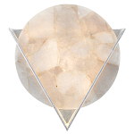 Бра светодиодное с диском из кварца Vendetta варинант исполнения - 1 | Loft Concept в Барнауле