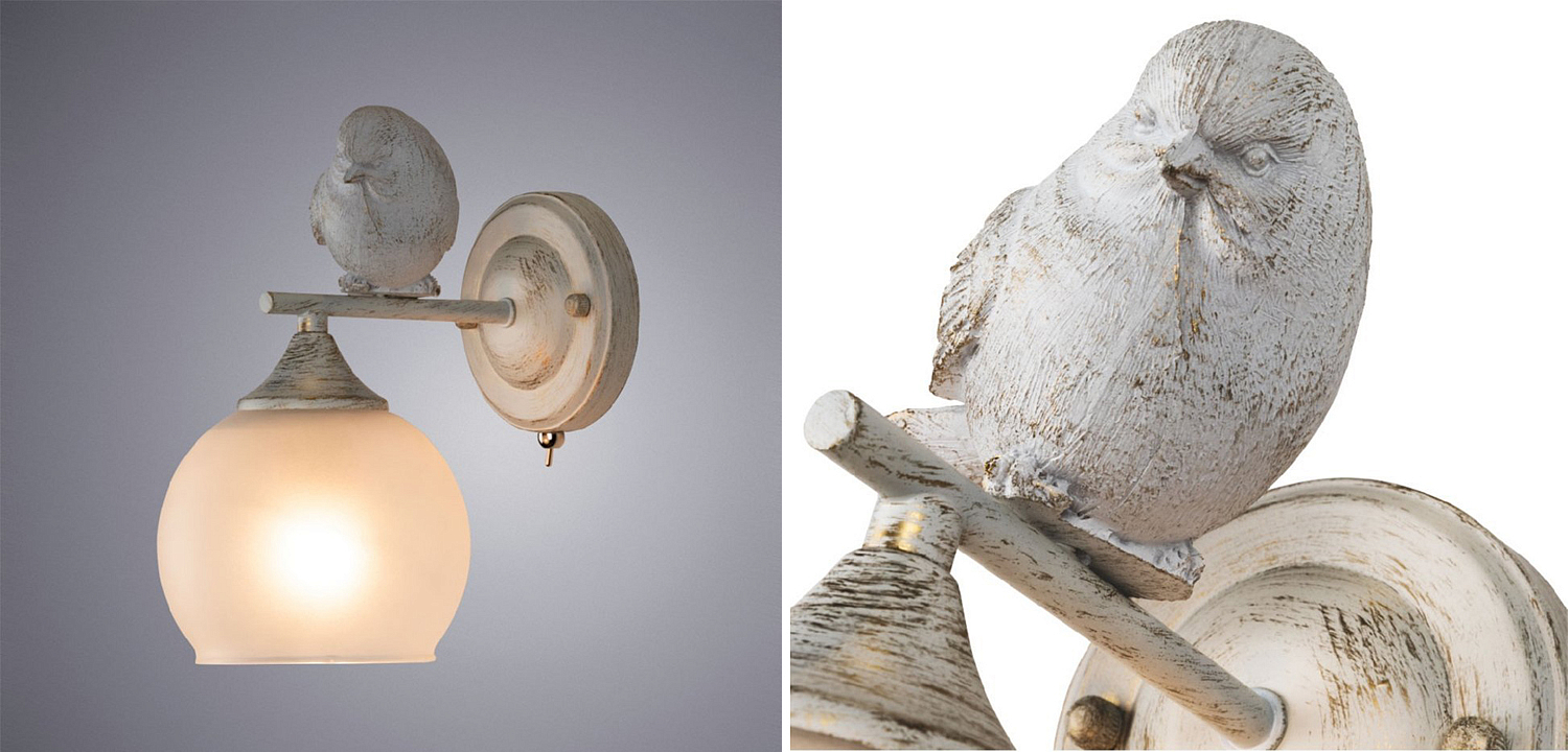 Бра Provence Bird white Бра Provence Bird white - Loft-Concept в Барнауле