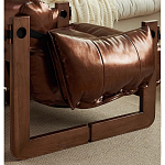 Кресло-диван кожаное на деревянном каркасе Medieval Furniture варинант исполнения - 6 | Loft Concept в Барнауле