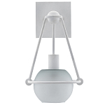 Бра белое с матовым стеклянным плафоном в форме шара White Lighthouse варинант исполнения - 3 | Loft Concept в Барнауле