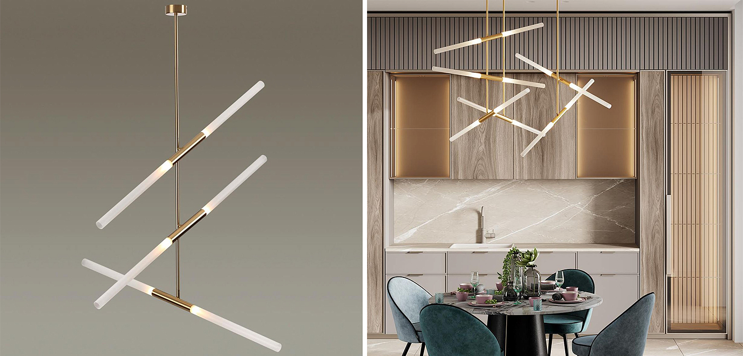 Светильник Gold Delta Light 6 lamp Светильник Gold Delta Light 6 lamp - Loft-Concept в Барнауле