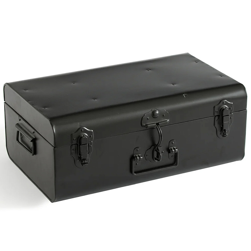 Металлический сундук Metal Chest Black Черный Металлический сундук Metal Chest Black Черный в Барнауле | Loft Concept