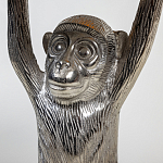 Столик с подстольем в виде обезьянки Bombay Nickel варинант исполнения - 4 | Loft Concept в Барнауле