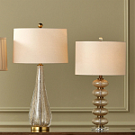 Настольная лампа с фактурным стеклянным корпусом Glamorous Pommel варинант исполнения - 4 | Loft Concept в Барнауле