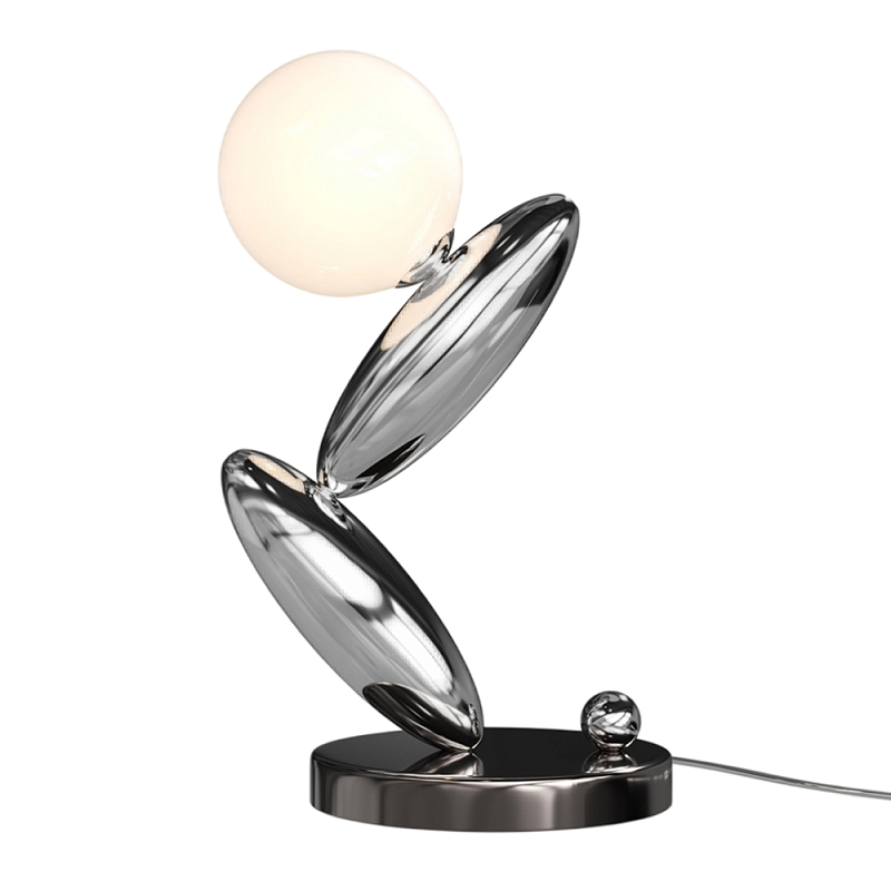 Настольный светильник Resonance 3000К 6Вт Серебряный Белый в Барнауле | Loft Concept 