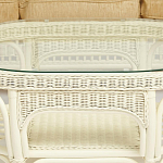 Комплект уличной мебели из ротанга Clara белый варинант исполнения - 13 | Loft Concept в Барнауле