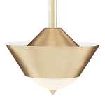 Подвесной светильник светодиодный конусообразный Сone Shaped Gold Pendant варинант исполнения - 2 | Loft Concept в Барнауле