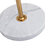 Торшер с мраморным столиком и золотым плафоном Ezio Floor Lamp варинант исполнения - 4 | Loft Concept в Барнауле