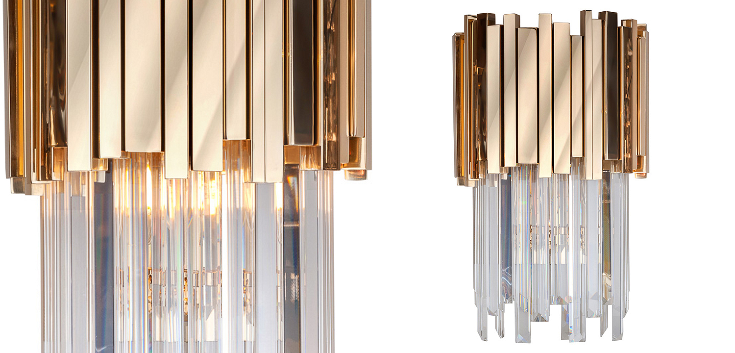 Бра Luxxu Modern Cascade Wall Lamp Gold 40 Бра Luxxu Modern Cascade Wall Lamp Gold 40 - Loft-Concept в Барнауле