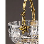 Конфетница с бронзовой ручкой и фарфоровой птичкой на крышке Eden Garden варинант исполнения - 6 | Loft Concept в Барнауле