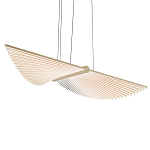 Люстра в виде распахнутых крыльев из тонких металлических планок Flight of Freedom варинант исполнения - 1 | Loft Concept в Барнауле