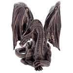 Декоративная статуэтка Дракон Dark Bronze Winged Dragon Statuette варинант исполнения - 2 | Loft Concept в Барнауле