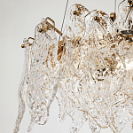 Люстра с декором из текстурированного стекла Textured Glass Chandelier 6 варинант исполнения - 2 | Loft Concept в Барнауле