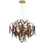 Люстра подвесная с переплетенными металлическими лентами и цепочками Atlantis Chain варинант исполнения - 2 | Loft Concept в Барнауле