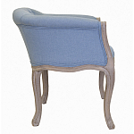 Кресло низкое в стиле прованс Louis French Armchair light blue flax варинант исполнения - 1 | Loft Concept в Барнауле
