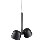 Подвесной светильник черный с 2-мя плафонами Pendant lamp Black варинант исполнения - 3 | Loft Concept в Барнауле
