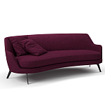 Мебельная ткань Шенилл фиолетовый цвет 138 см T4-27 варинант исполнения - 6 | Loft Concept в Барнауле