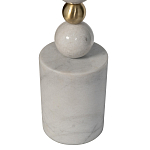 Торшер мраморный с белым абажуром Floor lamp Jewelry варинант исполнения - 2 | Loft Concept в Барнауле