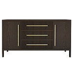 Буфет Primo с тремя ящиками и двумя фасадами Темный орех варинант исполнения - 9 | Loft Concept в Барнауле