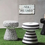 Дизайнерский журнальный стол белый в чёрный горох Gefan варинант исполнения - 2 | Loft Concept в Барнауле