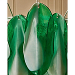 Люстра из стеклянных зеленых лепестков Petalled Illuminator варинант исполнения - 7 | Loft Concept в Барнауле