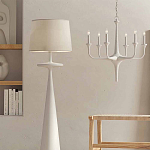 Торшер белый с фигурным каркасом Bleached Element варинант исполнения - 3 | Loft Concept в Барнауле