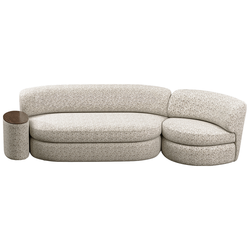 Диван модульный со столиком Ulysses Молочный Орех в Барнауле | Loft Concept 