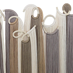 Настенный декор с бахромой белого и бежевого цвета Abstraction I варинант исполнения - 1 | Loft Concept в Барнауле