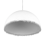 Подвесной светильник в форме купола белого цвета с ажурной бахромой Tactile Line варинант исполнения - 6 | Loft Concept в Барнауле