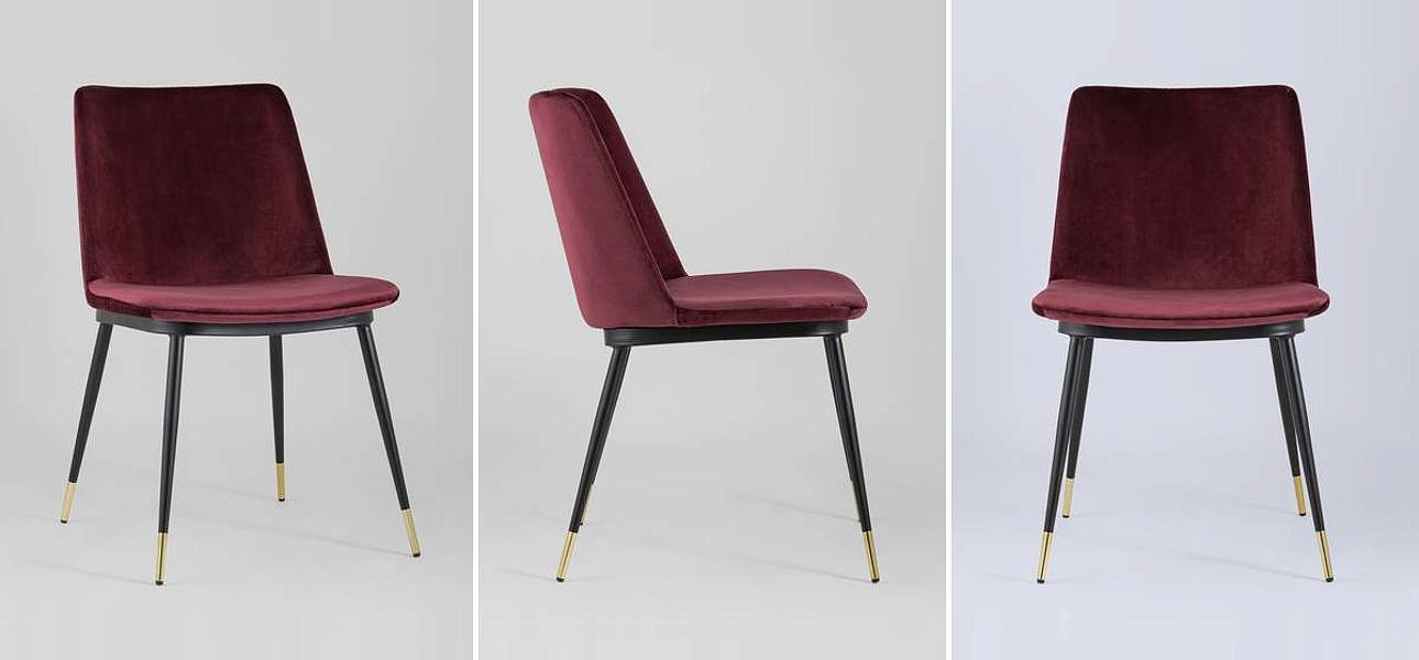 Стул Melissa Chair Вишневый Велюр Стул Melissa Chair Вишневый Велюр - Loft-Concept в Барнауле